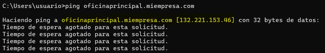 Otro de los errores comunes usando openvpn, aparece al tener problemas en la resolución de nombres de dominio.